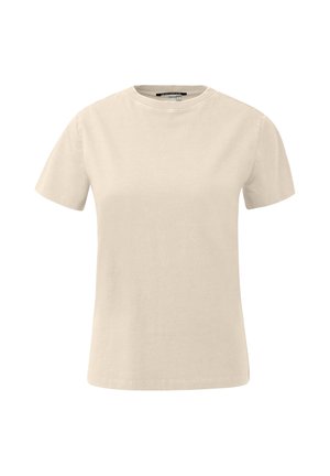 QS, T-SHIRT - Basic T-shirt - helles sand