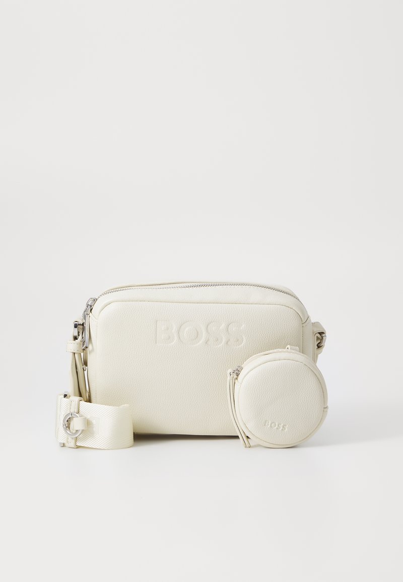 BOSS ADDISON CROSSBODY - Skulderveske - open white