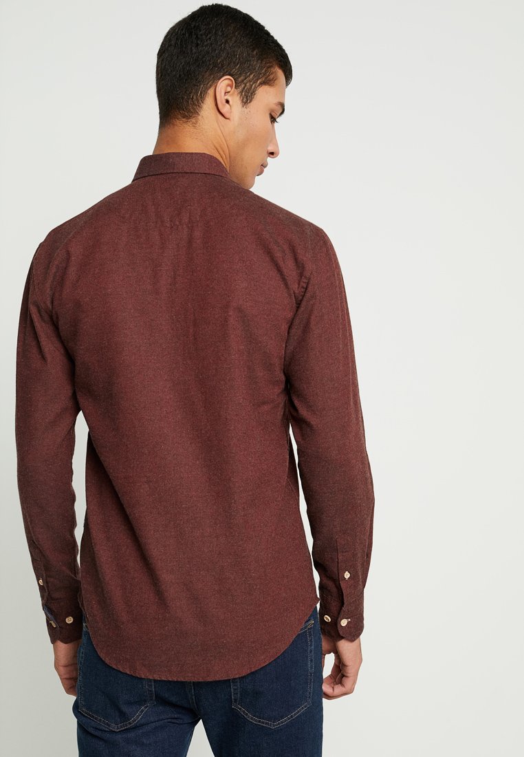 Kronstadt DEAN DIEGO Skjorte bordeaux melange Zalando.no Kronstadt Dean Diego Skjorte Bordeaux