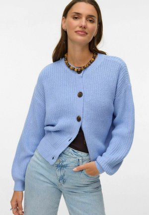 VMLEA LS O-NECK - Cardigan - brunnera blue