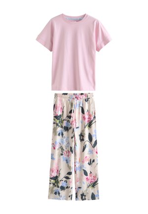 Next REGULAR FIT - SHORT SLEEVE SET - Nattøj sæt - pink floral