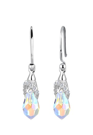 Elli DROP CRYSTAL ELEGANT - Ohrringe - weiß