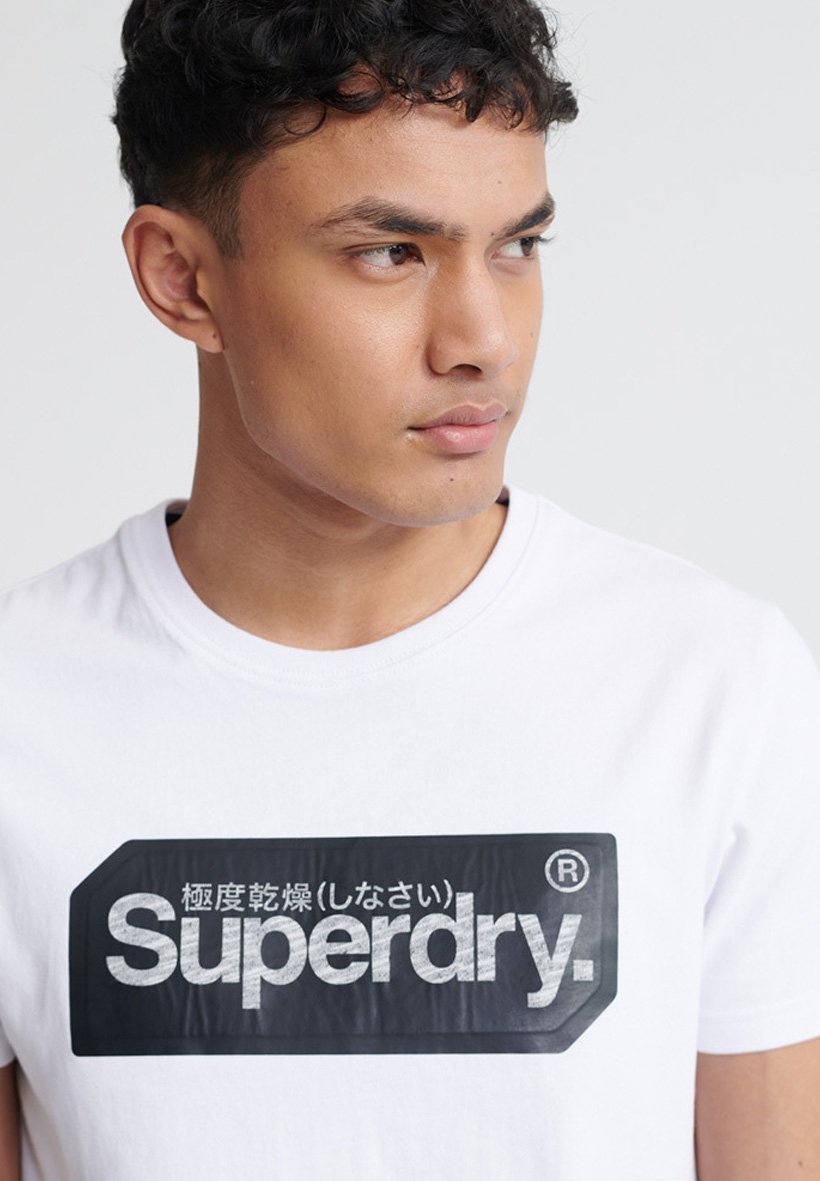 Superdry Print T-shirt - white 