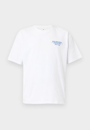 LAID BACK LEAGUE UNISEX - Apdrukāts T-krekls - white