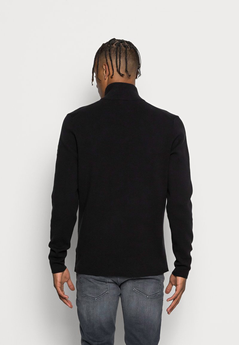 Herren Strickjacken | Calvin Klein PUNTO MILANO QUARTER ZIP Strickpullover black/schwarz - DY73901 Herren Strickjacken | Calvin Klein PUNTO MILANO QUARTER ZIP Strickpullover black/schwarz - DY73901
