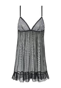 VIVANCE BY LASCANA NEGLIGEE - Nachthemd - black