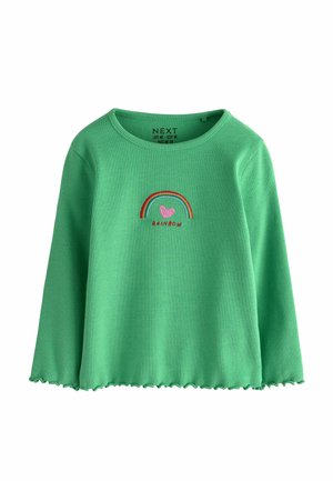 Next, Long sleeved top - green rainbow