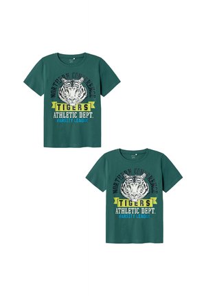 REGULAR FIT  SET - Print T-shirt - grun