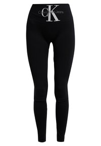 Calvin Klein Underwear LOGO HIGH WAIST - Calças de pijama - black