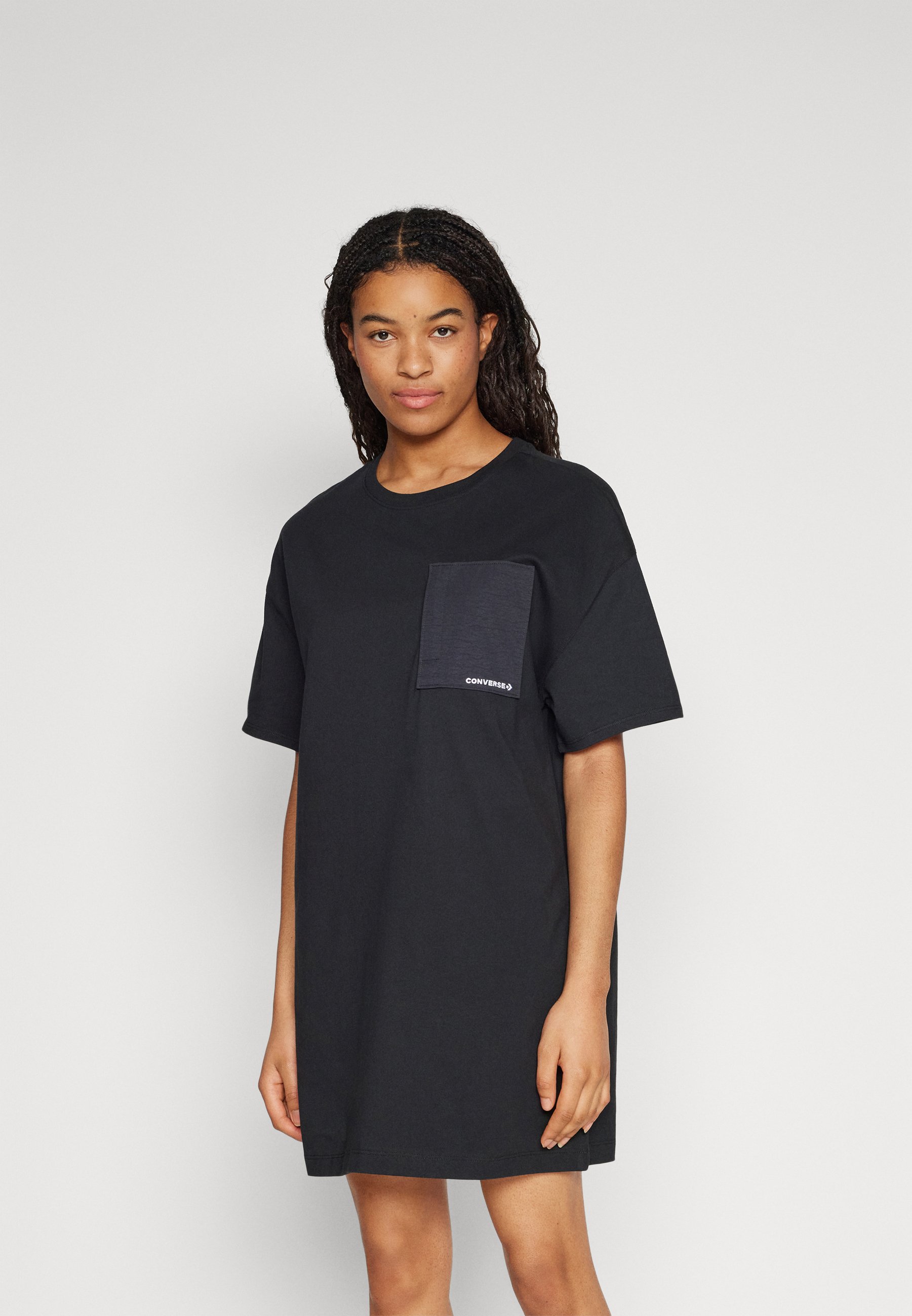 black dress converse