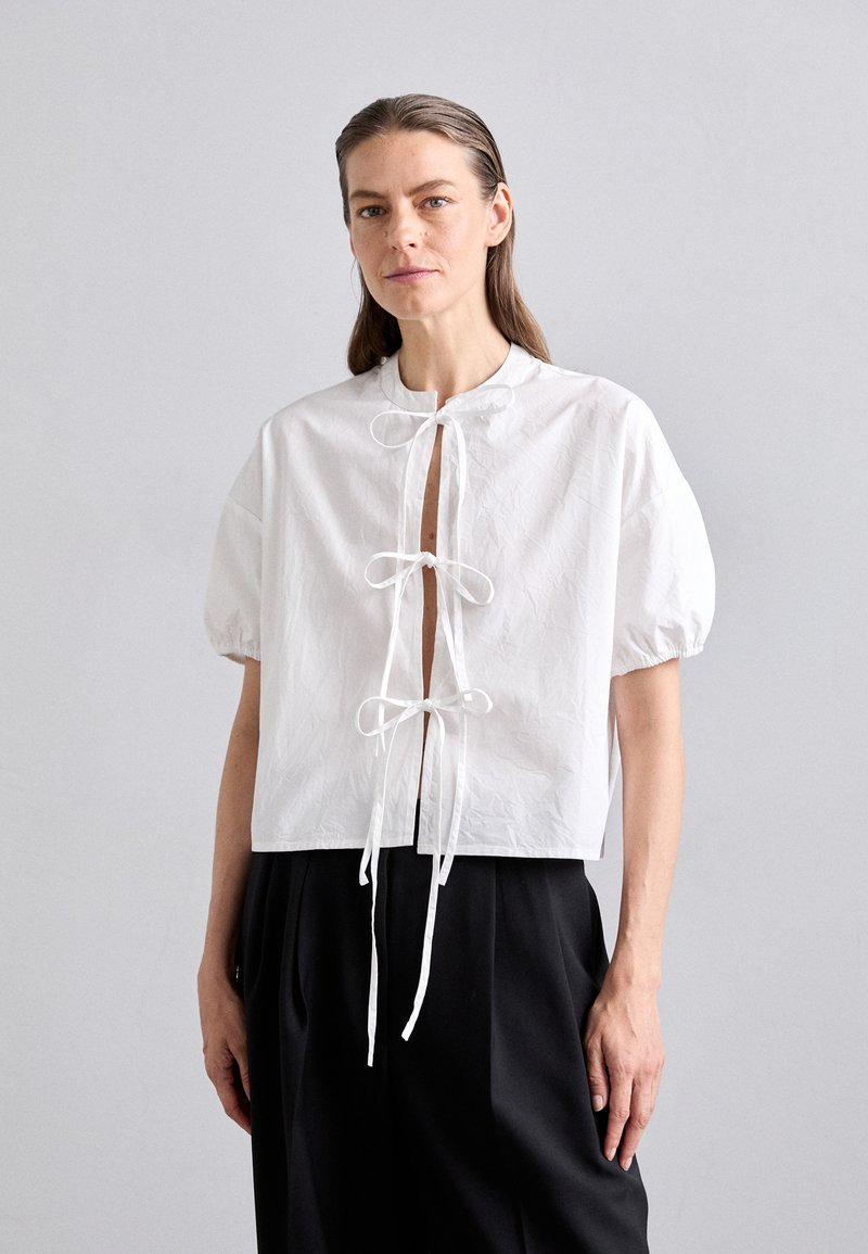 DESIGNERS REMIX - CONNOR TIE - Blouse - white, Agrandir
