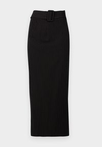 P&C SMART MAXI SKIRT WITH BELT  - Maxi skirt - black/white