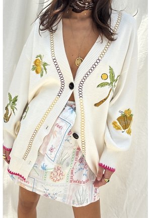 Strickjacke - off-white