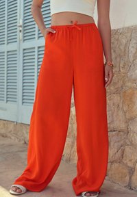 Next TIE WAIST WIDE LEG TALL - Pantaloni - orange