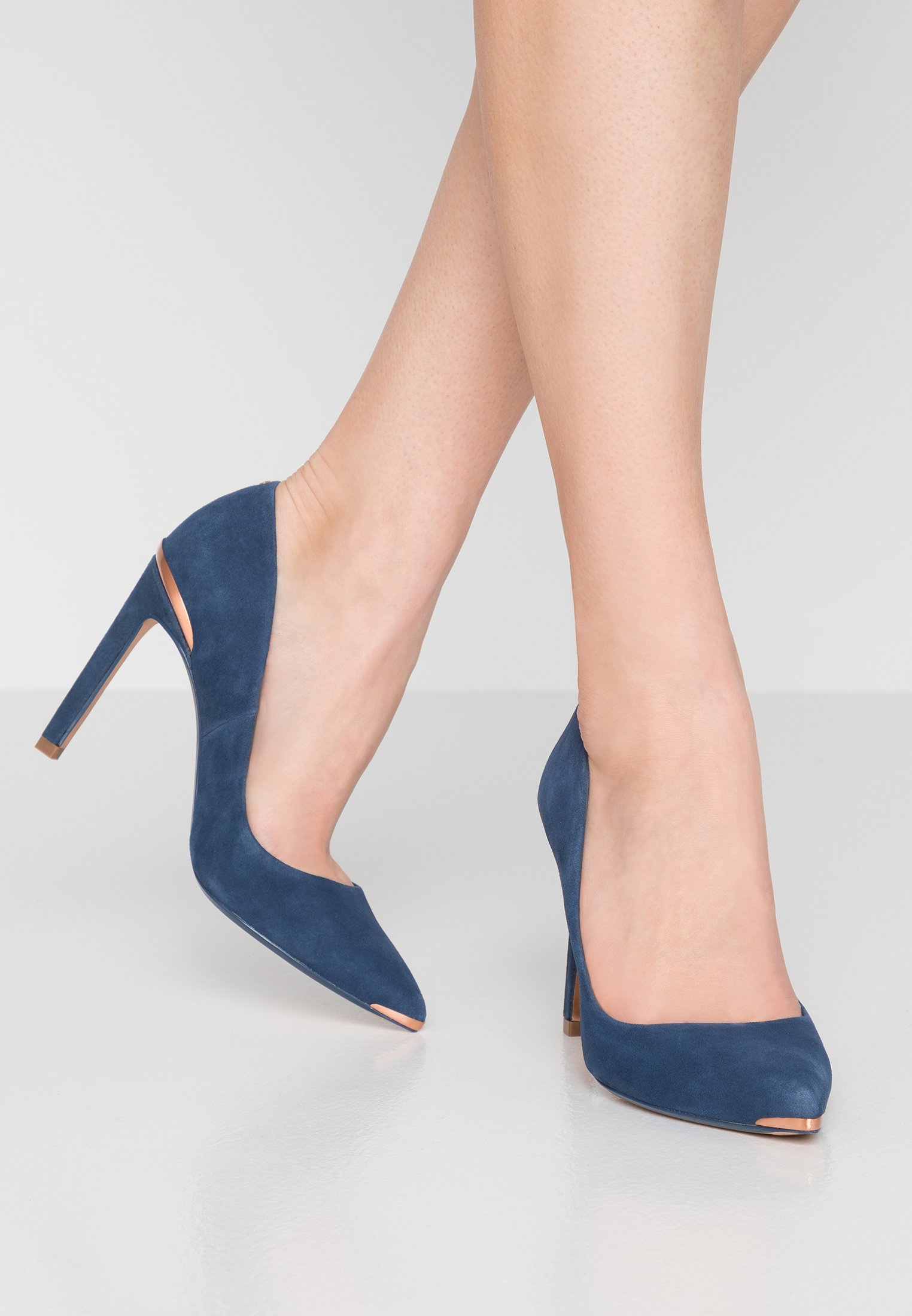 ted baker blue suede heels