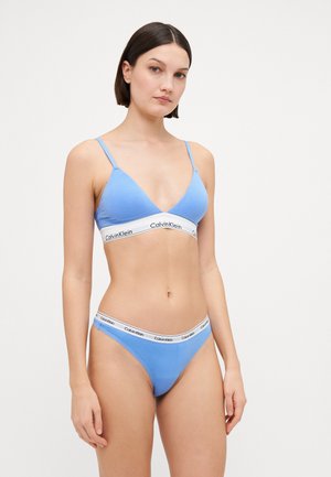 THONG 5 PACK ICON LOGO - String - black/grey heather/sterling blue/glacier/molton