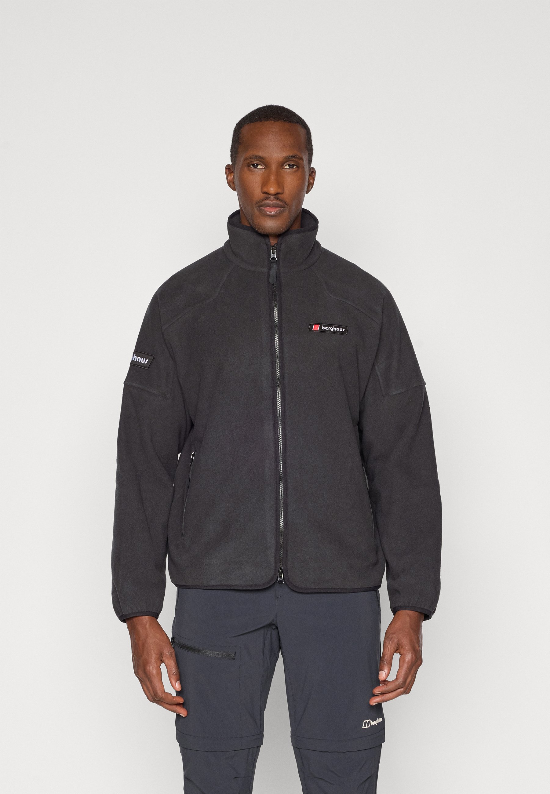 Veste Polaire Homme Polo Sylt - Gris Neutre, Micropolaire Douce, Poches Zippées, Col Haut - Taille XL