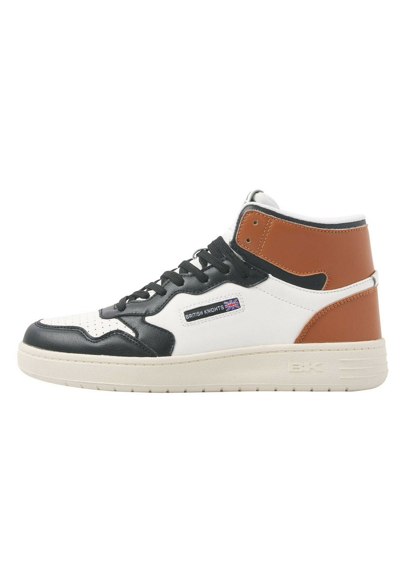 British Knights BRITISH KNIGHTS SNEAKER NOORS MID Zapatillas skate white black burned orange