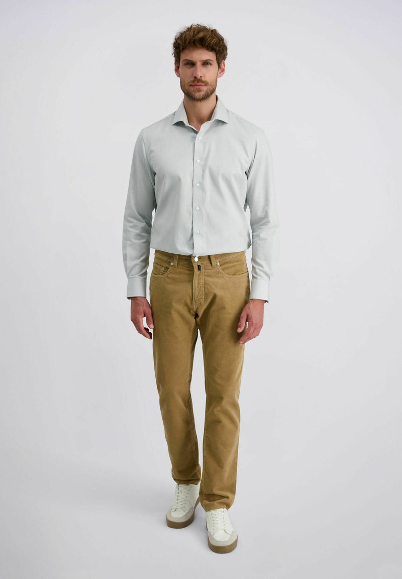 Pantalon De Costume Rayé Beige Pierre Cardin - Taille EU 48 (UK/US 38) - Neuf Sans étiquettes