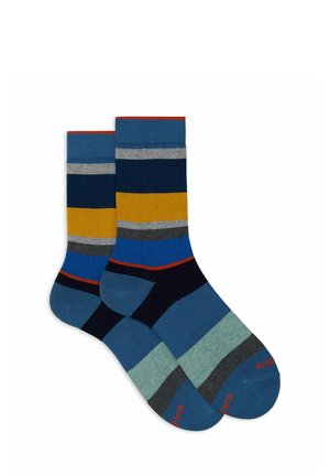 Gallo SHORT WITH MACRO STRIPES - Calze - tornado rame