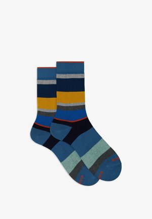 Gallo SHORT WITH MACRO STRIPES - Calze - tornado rame