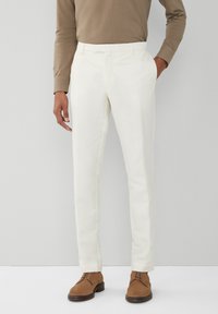 Hackett London - HBONE  - Pantalones - ecru white Imagen en miniatura 1