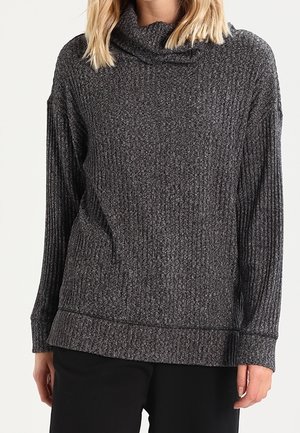 Stickad tröja - mottled grey