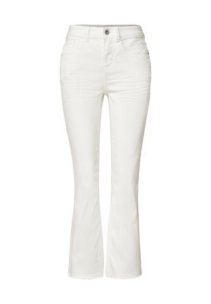 Street One, HIGH WAIST FLARED LEG JEANS IM SLIM FIT - Jean bootcut - off white washed