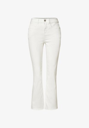 Street One, HIGH WAIST FLARED LEG JEANS IM SLIM FIT - Jean bootcut - off white washed