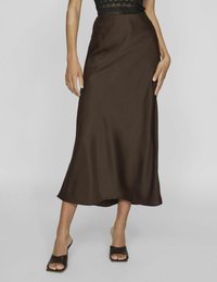 VILA VIELLETTE SKIRT - A-vonalú szoknya - coffee bean