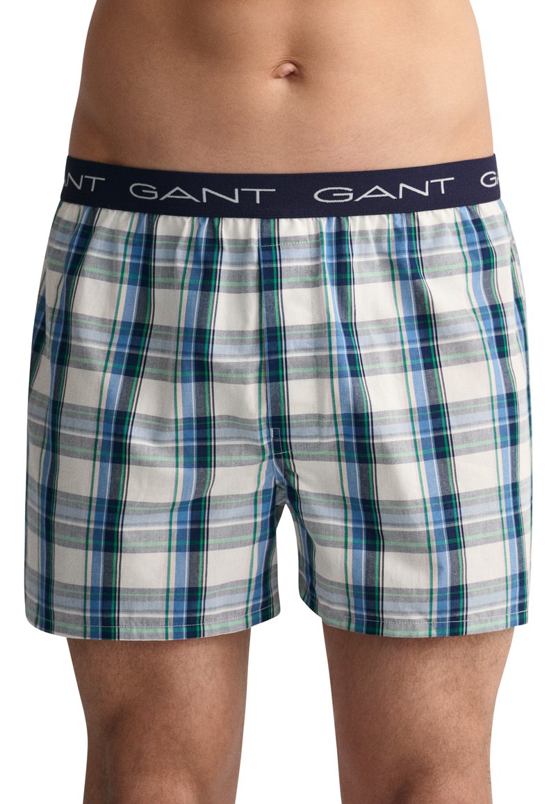 GANT 2 PACK CHECK STRIPE Boxer shorts day blue/light blue Zalando.de