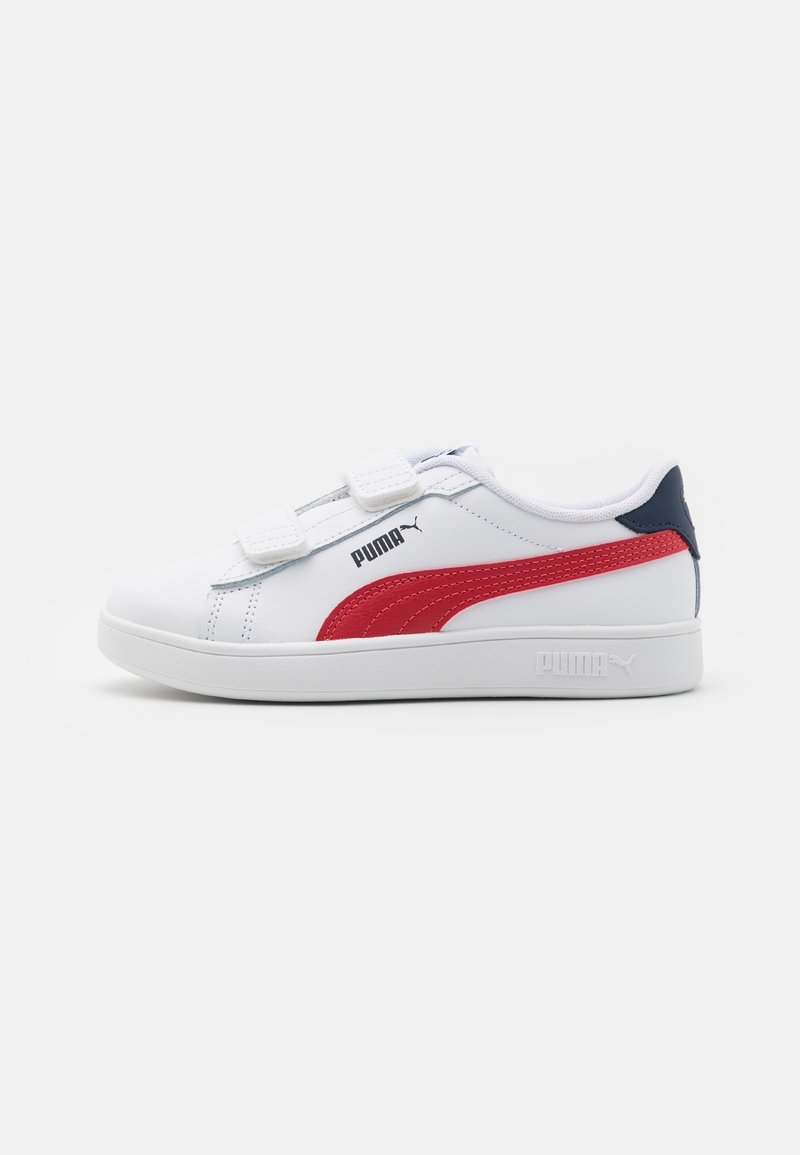 Puma - SMASH 3.0 UNISEX - Športni copati - white/club red/club navy, Povečajte