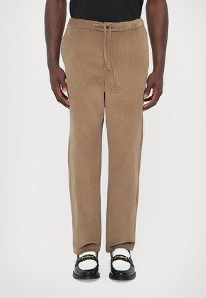 MEN DRAWSTRING TROUSER - Hlače - brown