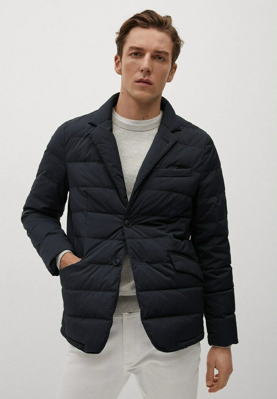 mango navy jacket
