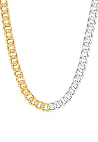 BICOLOR - Halskette - silberfarben und gelbgoldfarben