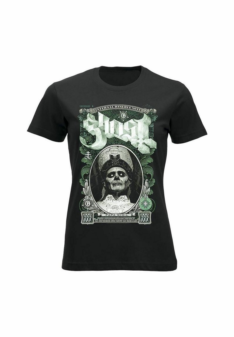 rockshirts GHOST PAPA NIHIL  - T-shirt imprimé - black