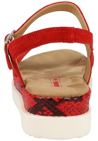 s.Oliver S.OLIVER SANDALEN - Platform sandals - red/snake 507