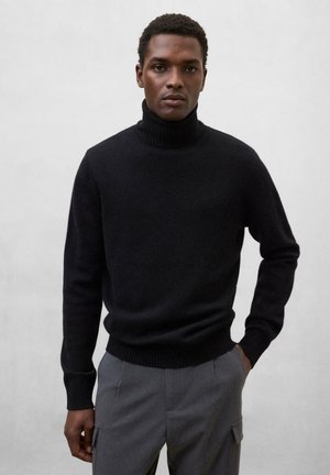 Strickpullover - black