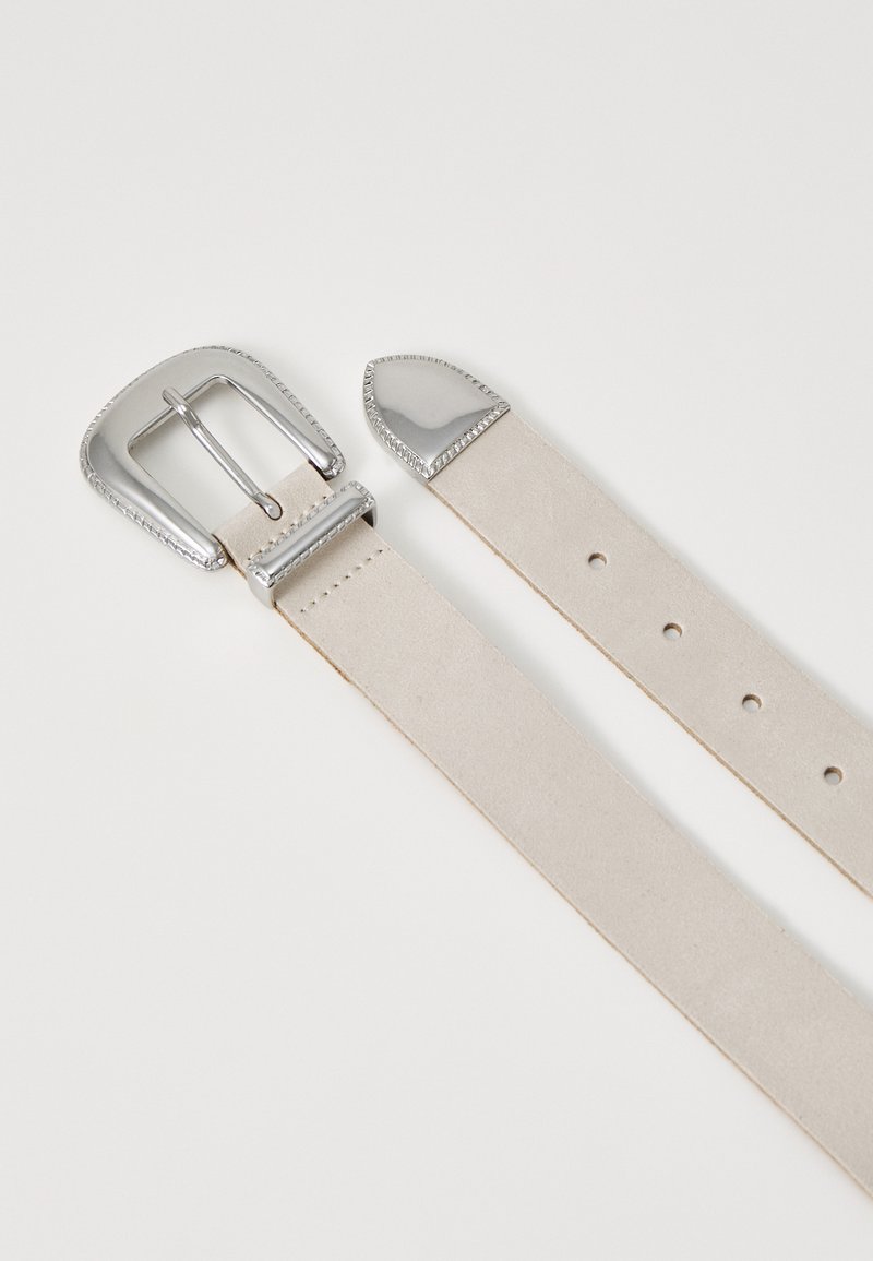 Tamaris Essential Classics TB0002L01 – Ceinture Femme En Cuir Tannage Végétal 40 Mm – Boucle Double Argentée Élégante
