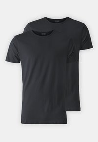 BASIC CREW TEE 2 PACK - Camiseta interior - black
