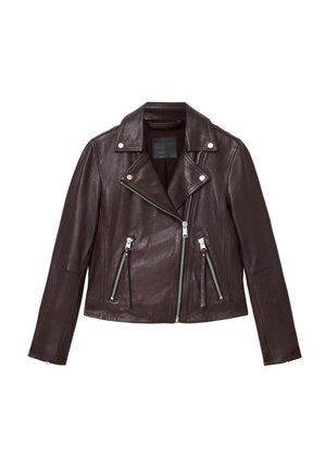 DALBY BIKER - Leren jas - oxblood red