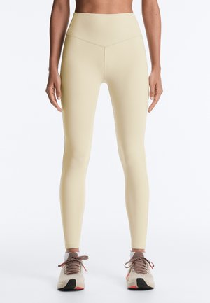 OYSHO EVERMOVE HIGH-RISE ANKLE-LENGTH - Tights - beige