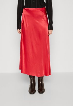 Samsøe Samsøe VIKTORIA BIAS SKIRT - Kietaisuhame - true red