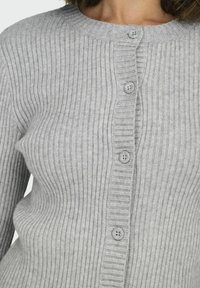 ONLY ONLKATIA BUTTON CARDIGAN - Kardigan - light grey melange
