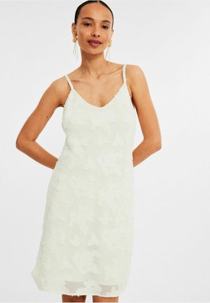 SHORT JACQUARD - Freizeitkleid - off white