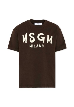 MSGM, T-SHIRT UNISEX - T-shirt imprimé - brown