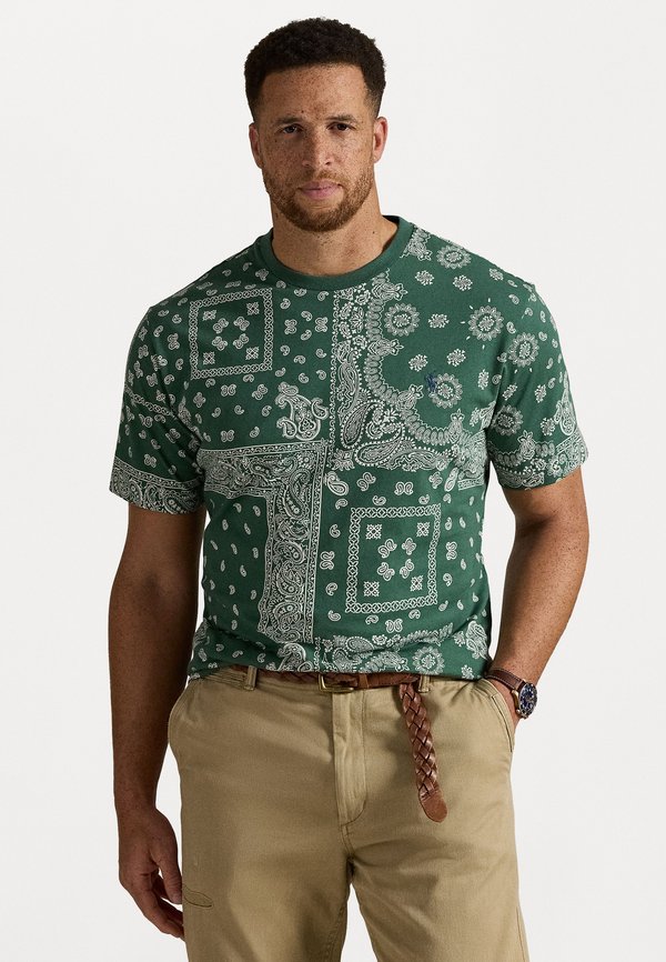 BANDANNA-PRINT JERSEY T-SHIRT - Print T-shirt - washed fores