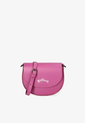 John Richmond Sac bandoulière - fuchsia and dark grey