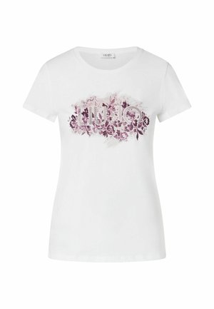 LIU JO, LIU JO LOGO T-SHIRT - T-shirt imprimé - white
