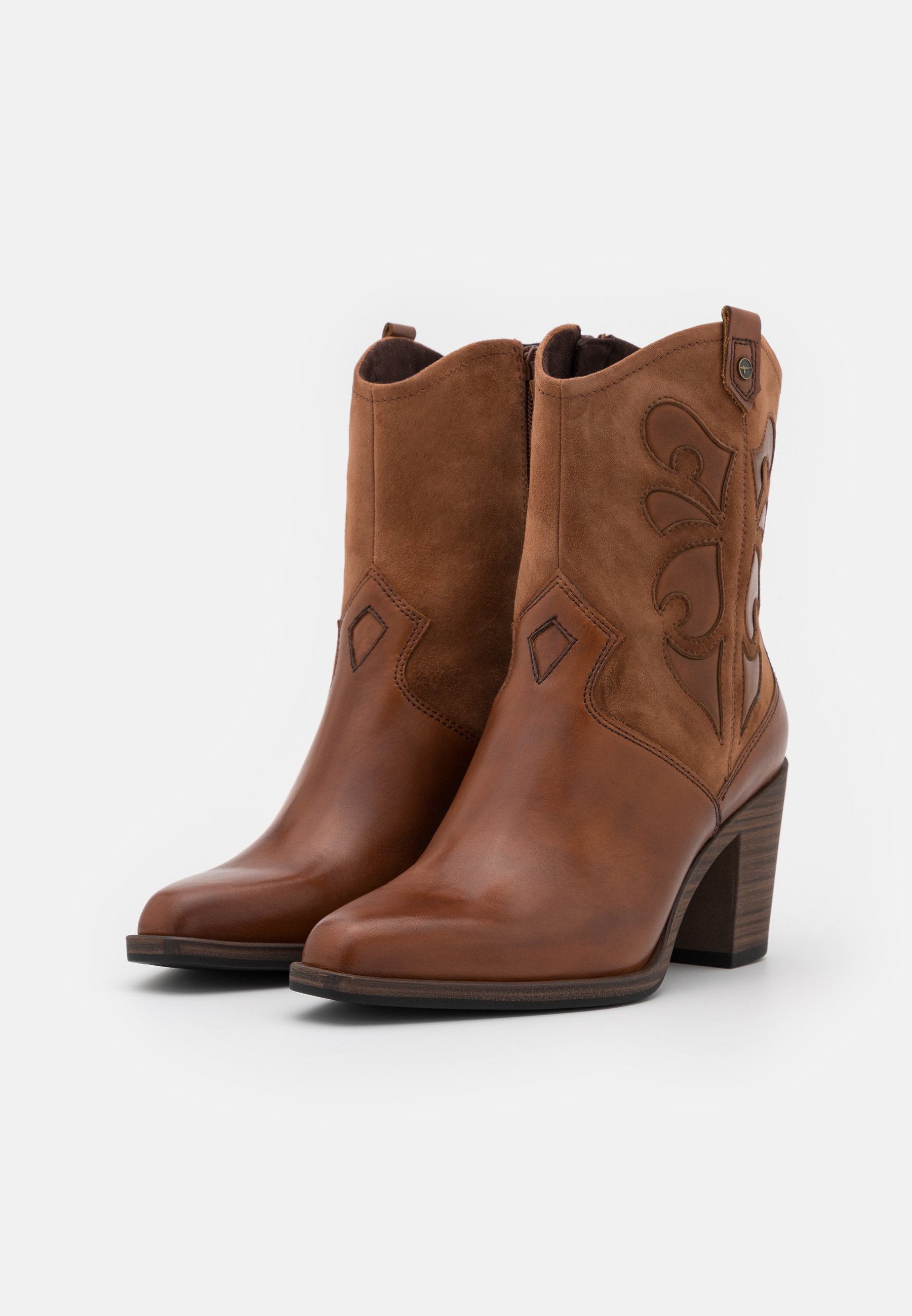 Tamaris Cowboy-/Bikerlaarsjes - cognac - Zalando.nl